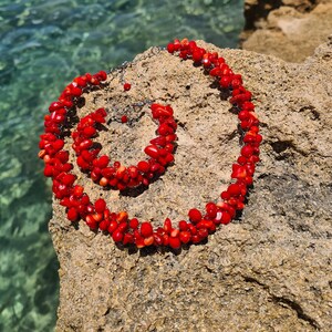 Coral jewelry Coral necklace Coral bracelet Red jewelry set Red necklace Red bracelet Wedding jewelry Red wedding jewelry Festive necklace Designer jewelry Red crystal jewelry Unique jewelry