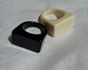 Chunky Rings, Resin rings, Funky Rings, y2k Rings, Acrylic Ring, Trendy, Plastic Rings, Y2K Jewelry, Y2K Ring
