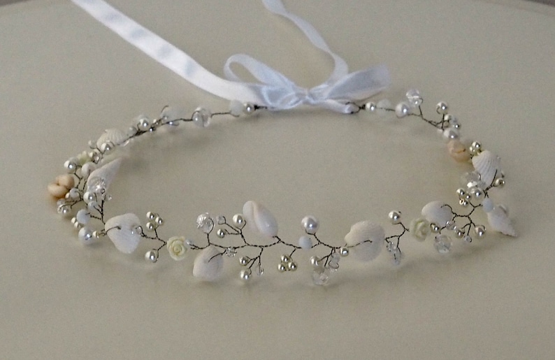 Beach Bridal Tiara,Wedding SeaShell Headpiece,Seashell Crown,Wedding Accessories,Mermaid Hair,Starfish Bridal Hair handmade by CyShell