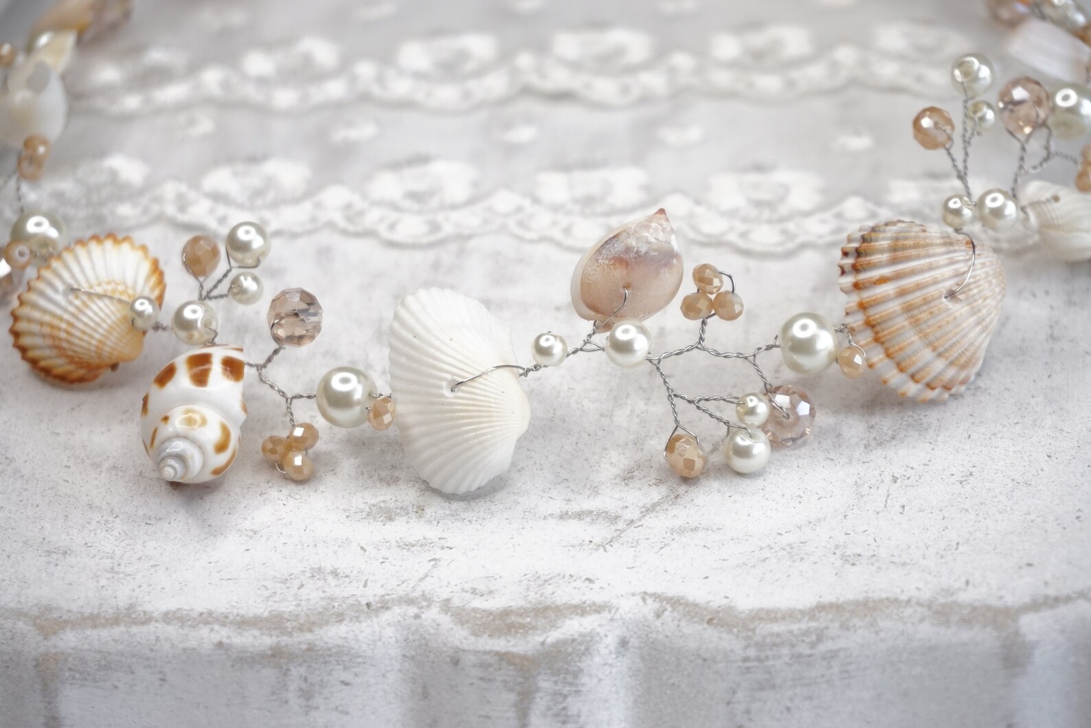 Beach Seashell Headpiece Beach Wedding Hair Accessory Shell - Etsy