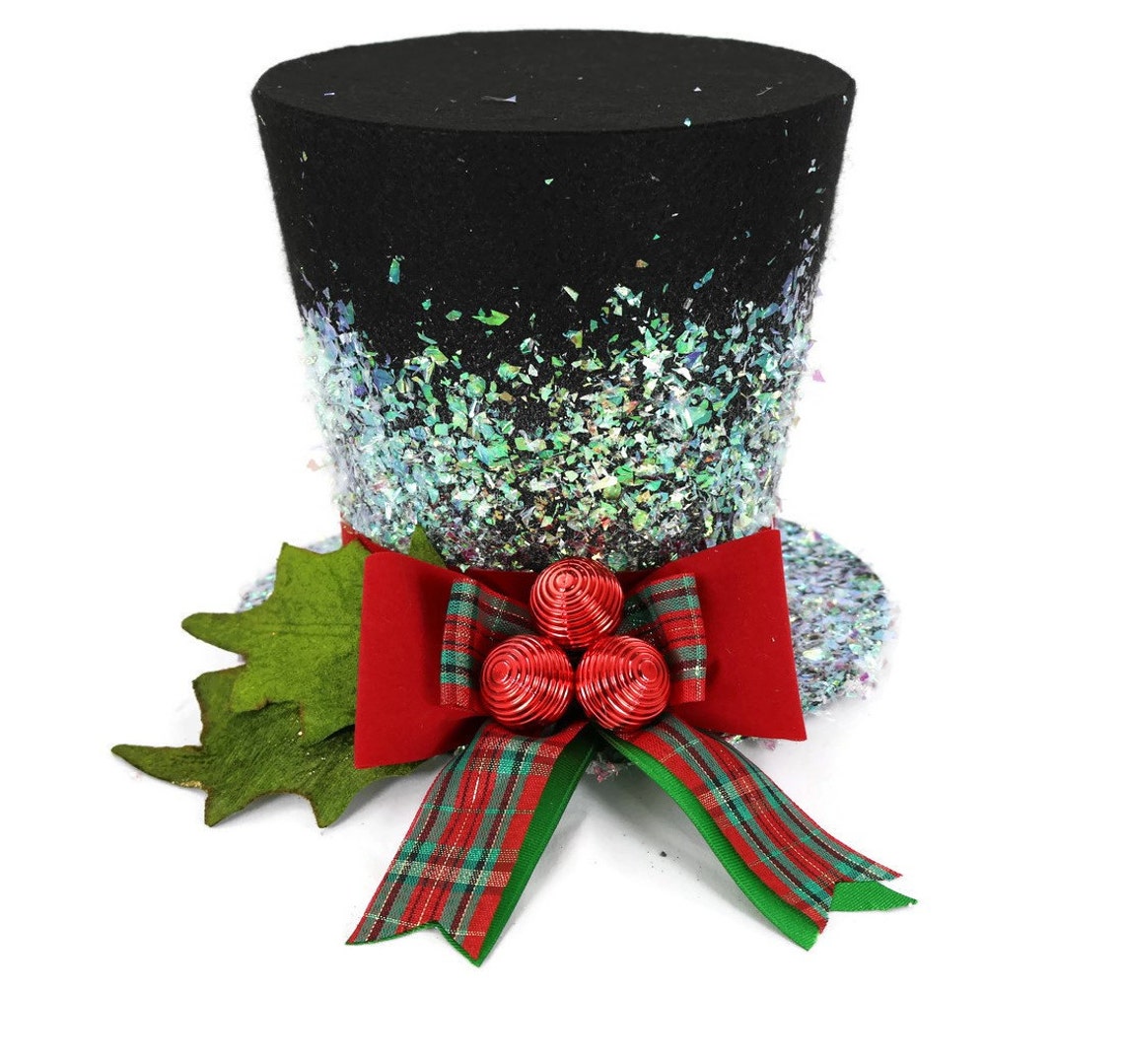 Christmas Traditional Top Hat Tree topper Christmas Etsy