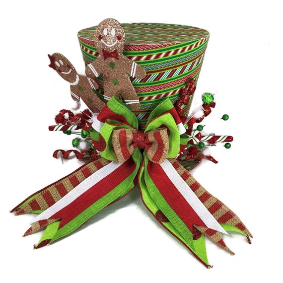 Gingerbread Man And Woman Theme Tree Topper Gingerbread Theme Etsy