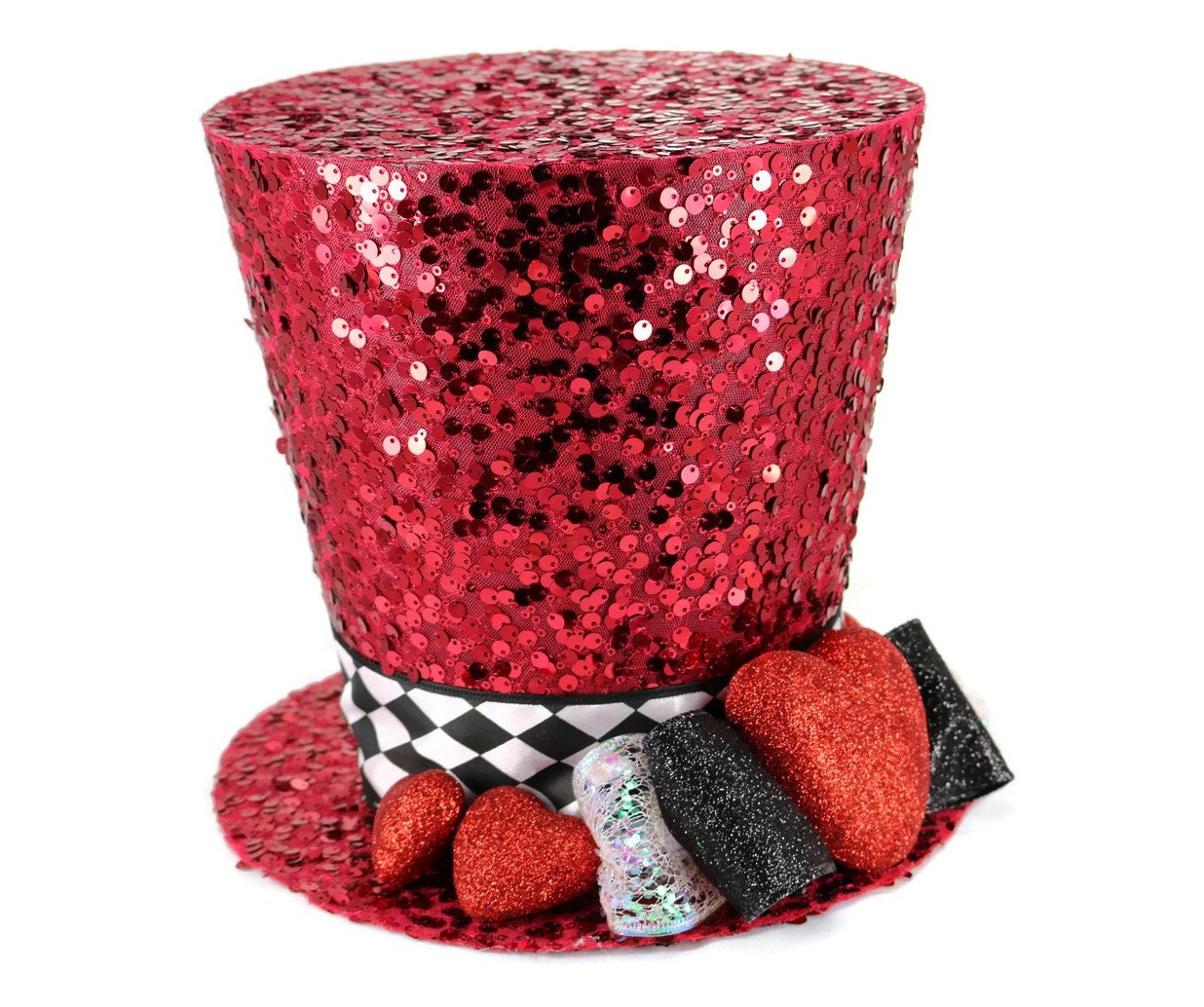 Valentines Day, Valentine decor, Valentines day, Top hat, Hearts, Bow