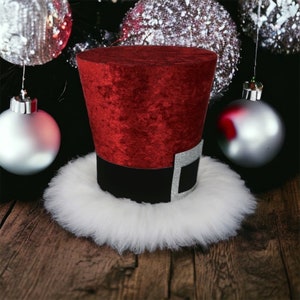 Gejoy Christmas Tree Topper 26x15 Inch Large Red Santa Hat Christmas