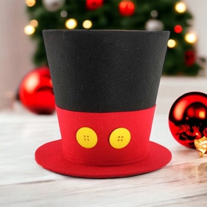 Mickey Mouse tree topper top hat Mickey Mouse Christmas tree topper Mickeys Magical Christmas Mickey Christmas tree ornament Mickey ornament