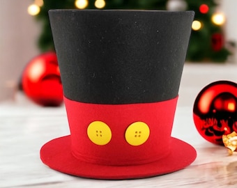 Mickey Mouse tree topper top hat Mickey Mouse Christmas tree topper Mickeys Magical Christmas Mickey Christmas tree ornament Mickey ornament