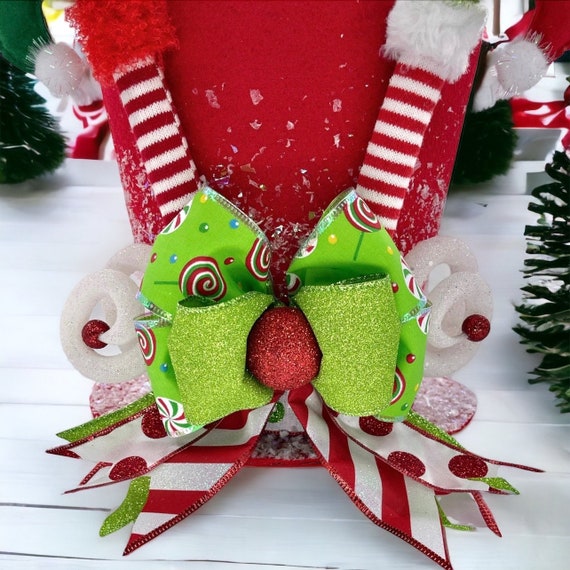 Christmas Elf Tree Topper Red Hat – momhomedecor