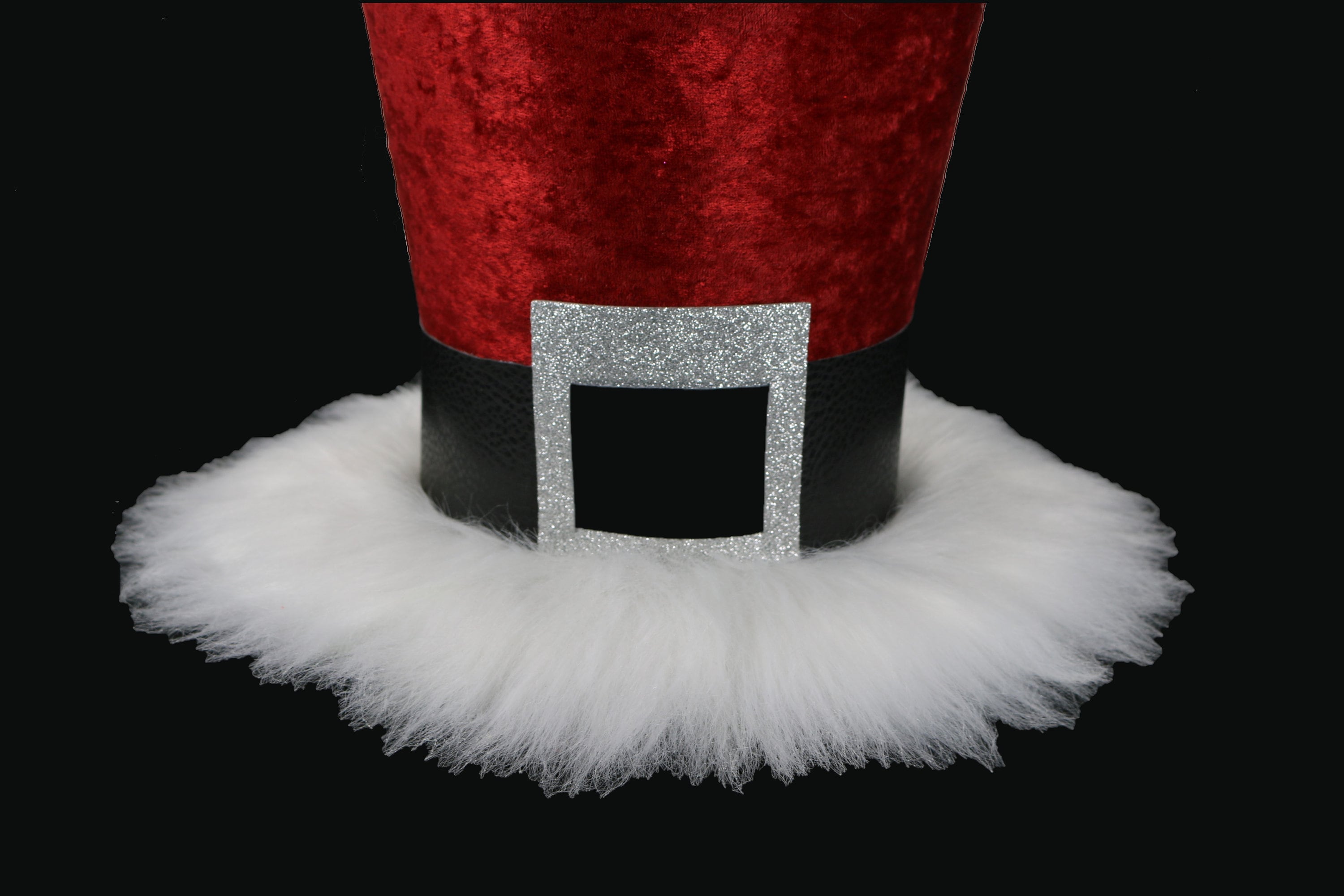 Santa Claus top hat, Christmas Hat, Candy cane, Christmas tree topper