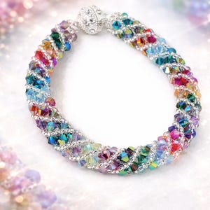 Russian Spiral Beaded Bracelet Making Kit  and Tutorial Bundle