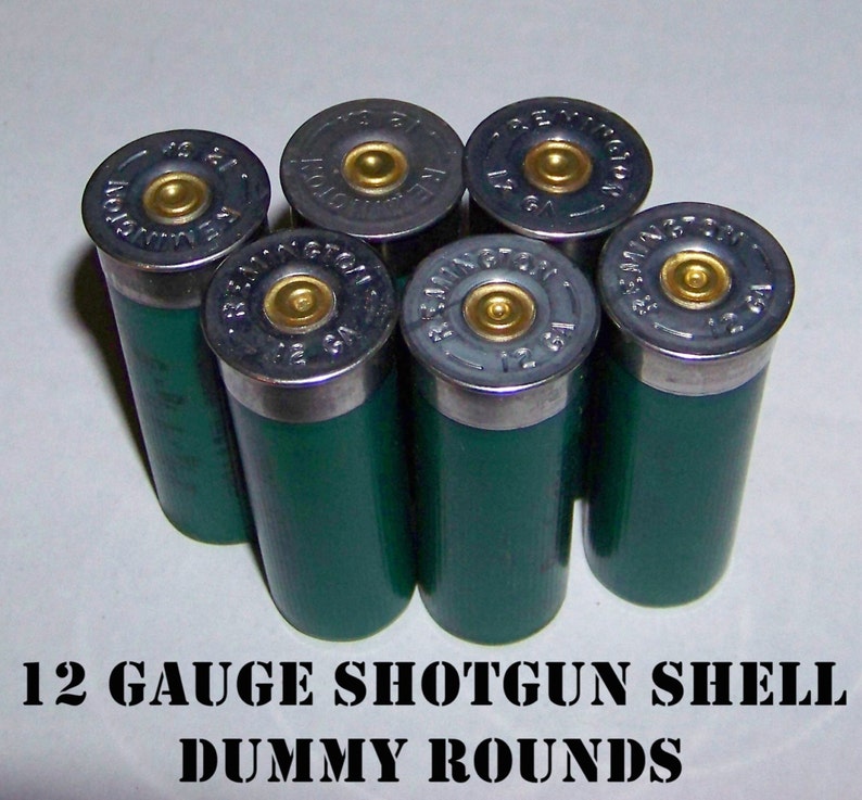 12 gauge Remington Shotgun Shells set of 6 dummy rounds for Etsy