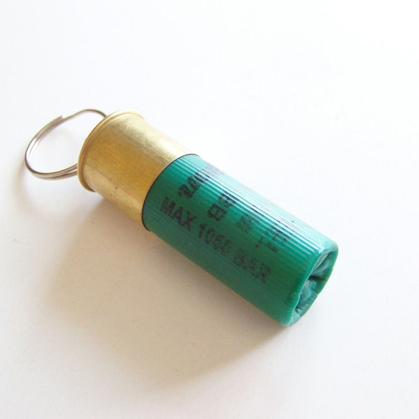 12 Gauge 00 Buck Shotgun Shell Key Chain RECYCLED Remington High Brass