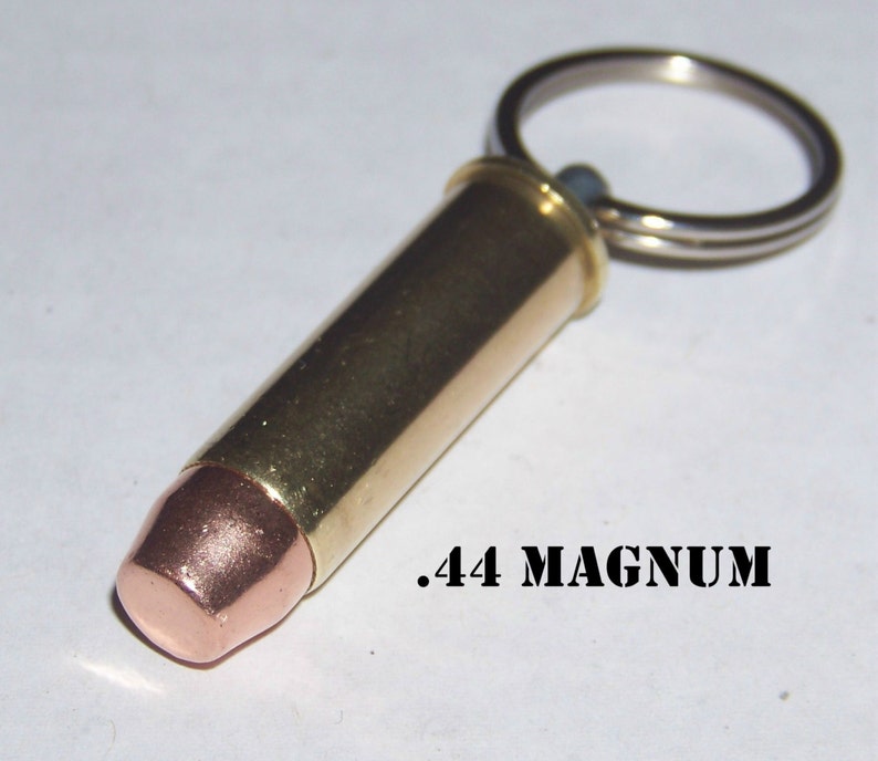 Bullet Key Chain Brass .44 MAGNUM Caliber ACP Recycled Total Etsy