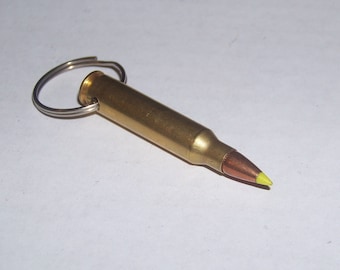 Recycled Brass Bullet Keychain - Hornady Z-Max .223 Ammo