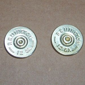 12 Gauge Shotgun Shell Ends – Remington Headstamps, Jewelry Making (Lot of 10)