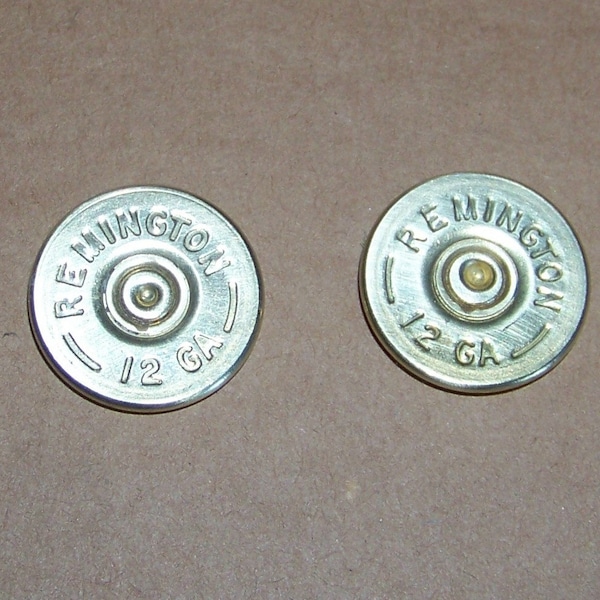 12 gauge shotgun shell cut brass ends (Lot of 10) for Jewelry/Arts & Craft making - Matching Remington Headstamps