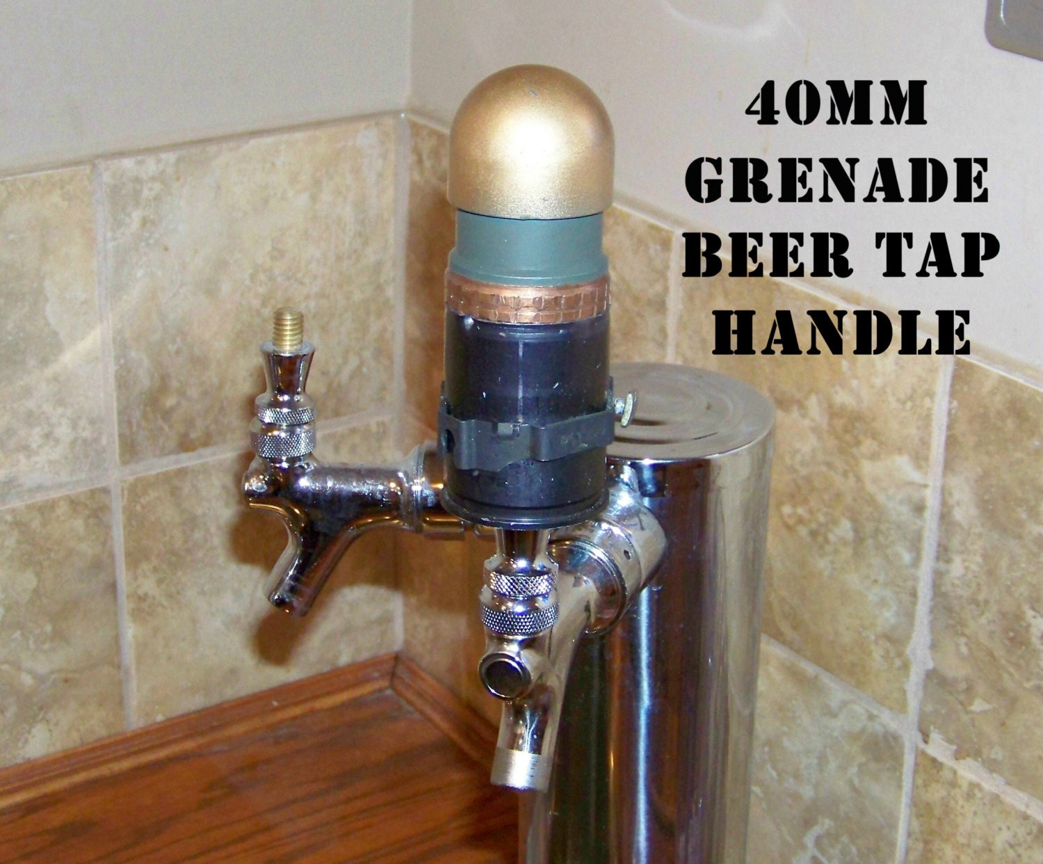 40mm Grenade Tap Handle The Ultimate Kegerator Tap Handle for Etsy