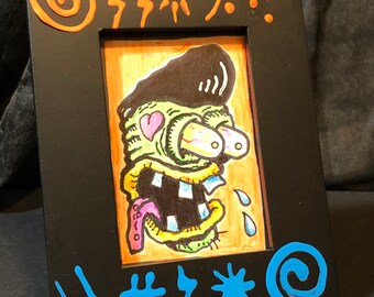 Rat Fink Weirdo sketch with glo-frame!