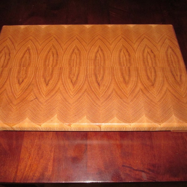 Bookmatched Hickory End Grain cutting board/chopping block