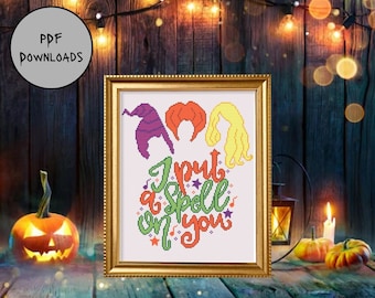 Witch Sisters Cross Stitch | Pattern Only