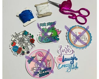 Cross Stitch Stickers
