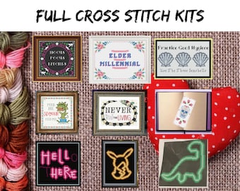 Full Cross Stitch Kits Multiple Patterns To Choose From