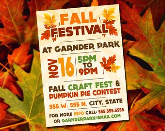 fall festival invite etsy fall festival invite