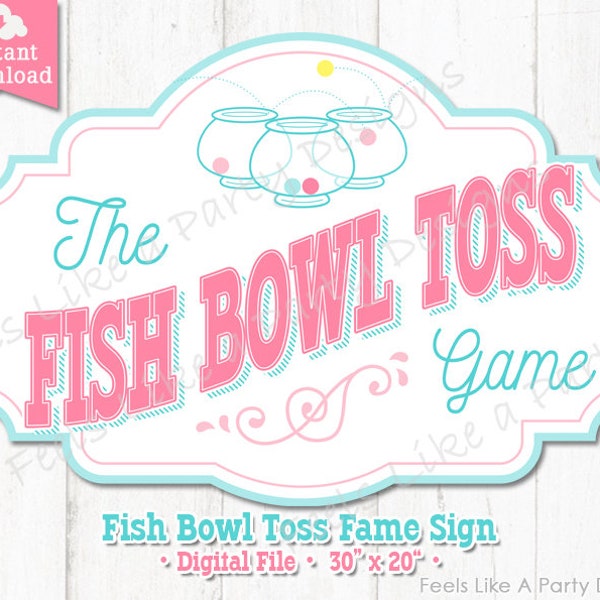 Fish Bowl Toss Game Etsy