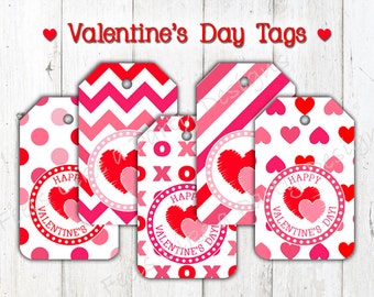 Valentine's Day Tags - Instant Download