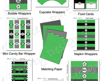 Soccer Party Pack - Printable - Instant Download