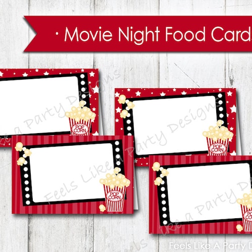Movie Night Candy Bar Wrapper Instant Download Movie Party Etsy