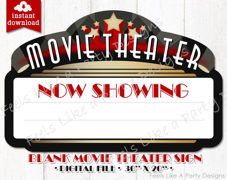 movie-theater-sign-diy-instant-download-movie-party-movie-etsy-australia