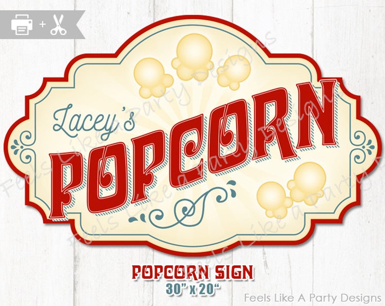Customized Popcorn Indicator - Do-it-yourself Printable Indicator, Popcorn Stand Banner, Popcorn Indication, Popcorn Kiosk Indicator image about Popcorn Sign Printable known as Tailor made Popcorn Signal - Do it yourself Printable Indication, Popcorn Stand Banner, Popcorn Indication, Popcorn Kiosk Indication
