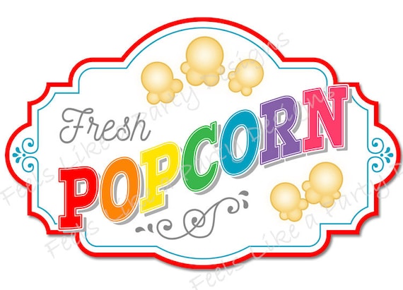 Printable Popcorn Sign