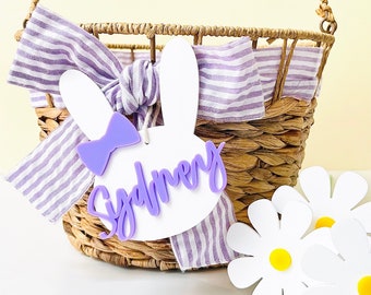 Easter Basket Tags | Personalized Name Tags | Bunny Tag | Easter | Carrot Tag | Party Tags