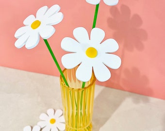 Acrylic Daisy Boquet Flowers | Acrylic Rose Bouquet Flowers | Garden Art Yard Art | Great Valentines Gifts | Mother’s Day gift | Floral Art