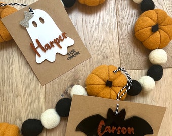 Halloween Basket Tags | Boo Basket | Boo Tags | Personalized Name Tags | Trick or Treat bucket name tags