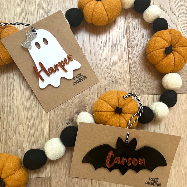 Halloween Basket Tags | Boo Basket | Boo Tags | Personalized Name Tags | Trick or Treat bucket name tags