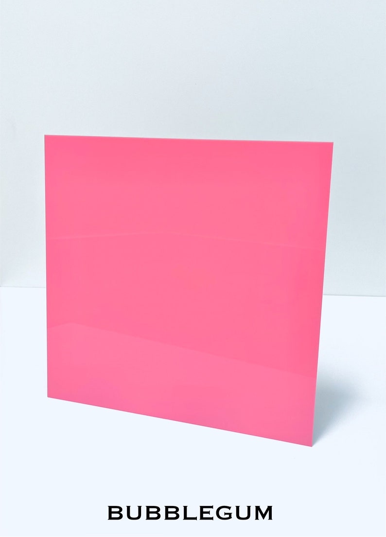 PASTEL Acrylic Sheet Glowforge Xtool Acrylic 3mm Acrylic Various Sizes Glossy/Matte Double Masked Laser Cutting Plexiglass image 8