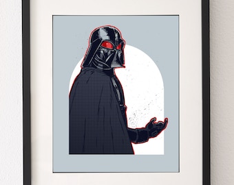 McQuarrie Darth Vader Mini Print