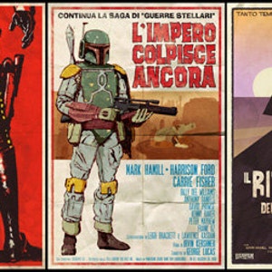 Star Wars Spaghetti Western Trilogy- 3 Posters (two sizes)