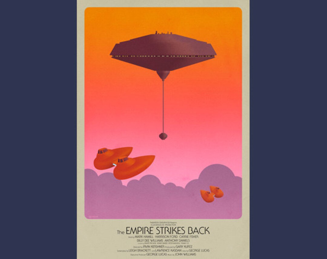 Star Wars Episode V the Empire Strikes Back Print three Sizes - Etsy