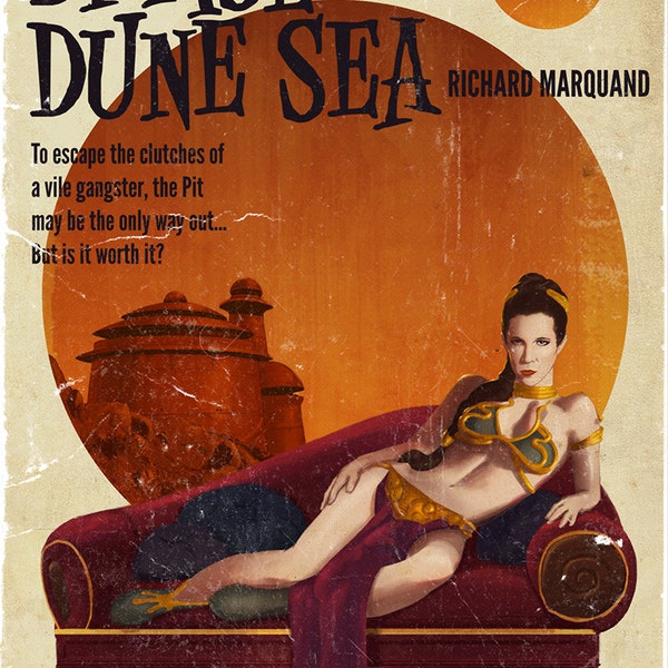 Art Print- Star Wars Pulp, part 6- Damsel of the Dune Sea (two sizes)