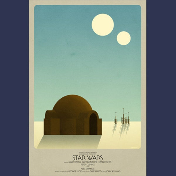 Star Wars Episode IV A New Hope Print (two sizes)