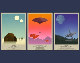 Star Wars Classic Trilogy Set- 3 Posters (two sizes)