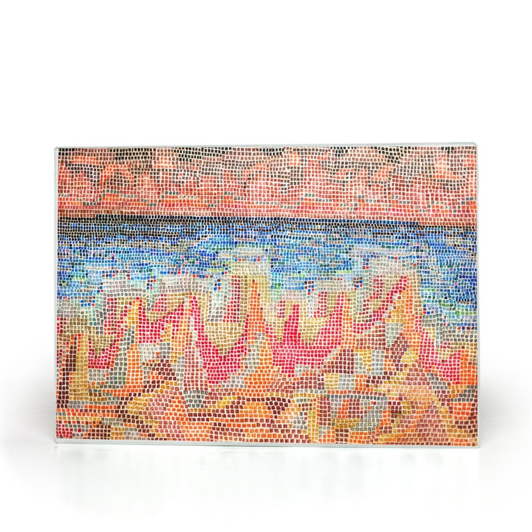 Paul Klee Art Glass Cutting Board Cutting Board Gift Art Etsy