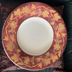 Large 16&quot; Italian Serving Bowl Platter, Made In Italy Ceramica VARM, HandPainted Ceramic Bowl, Floral Bowl, Decorative Bowl, Volante Pattern