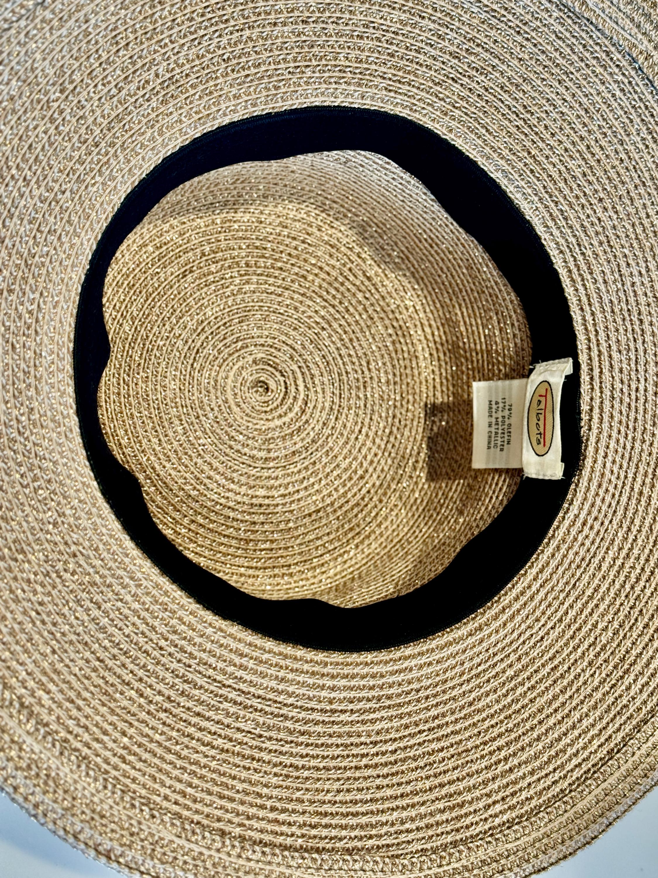 Talbots hat Business & Pleasure Wide Brim Beach Hat Navy Stripe | Talbots main image 2