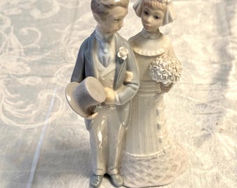 Figura de novios Lladro n.° 4808, figura de porcelana Lladro vintage, escultura española Lladro.