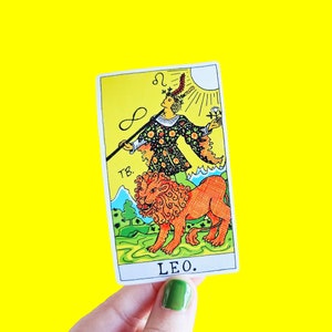 Löwe Aufkleber - STERNZEICHEN - Tarot Karten