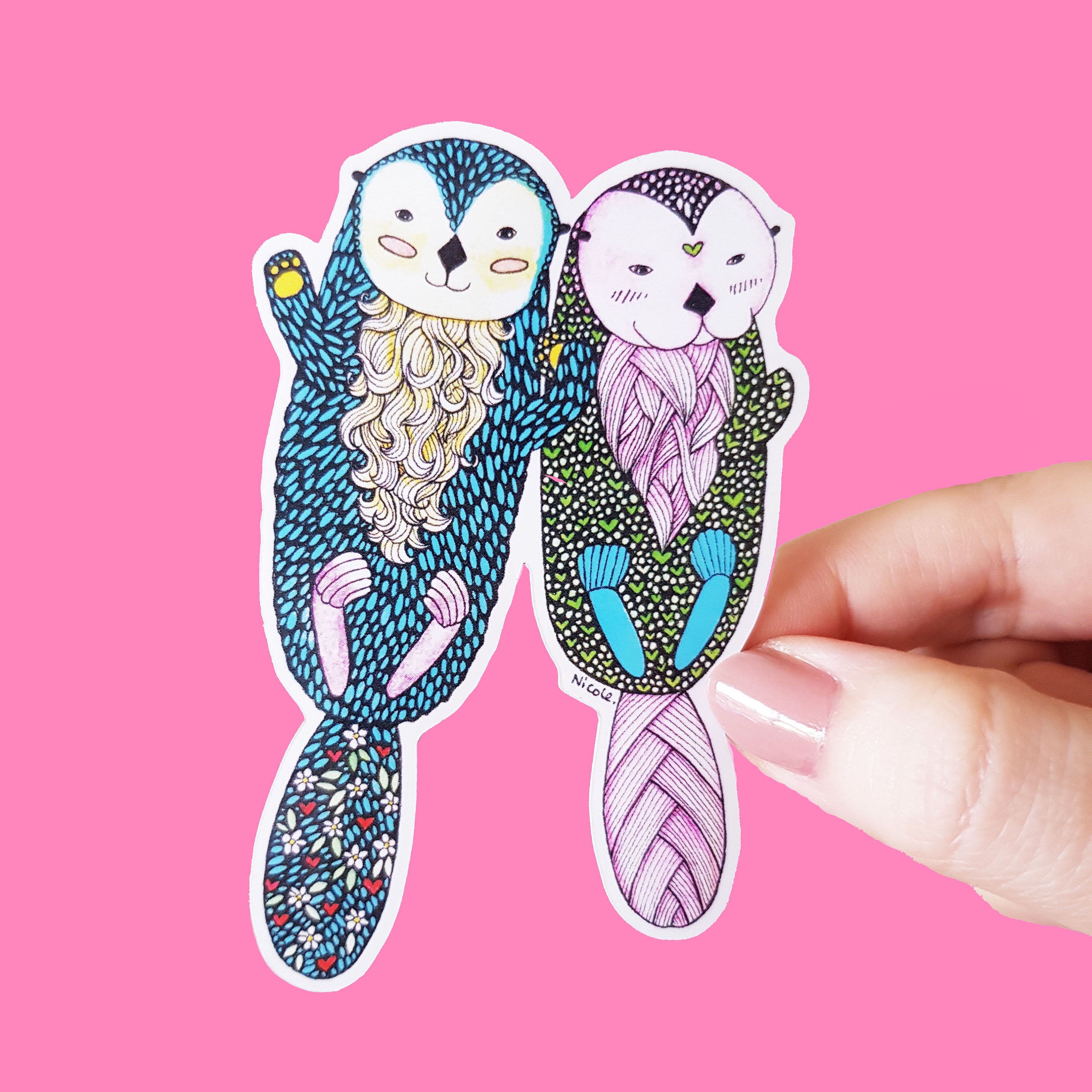 OTTERS STICKER (Waterdicht)